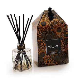   voluspa baltic amber reed diffuser contains over 20 essential oils and