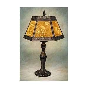  Antique Accent Lamp   Fairies (Tan with a Brass Finish) (8 
