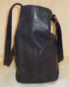 COACH black BUTTER SOFT leather VTG handbag Bucket X Large EUC tote 