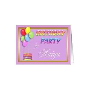  Aniya Birthday Party Invitation Card Toys & Games