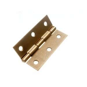   BRASS PLATED STEEL 75MM 3 INCH + SCREWS (3 pairs )