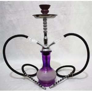   Tips   Exotic Hukka Vase and Decorative Silver Double Hose Narghile