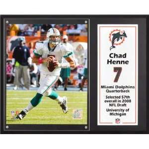 Chad Henne Sublimated 12x15 Plaque