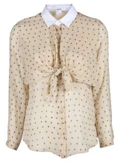 Carven Fluer De Lis Tie Shirt   Hampden   farfetch 