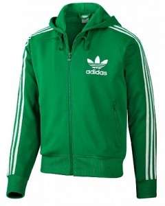 Adidas Originals Mens Small S Hooded Flock Track Top Jacket Kelly 