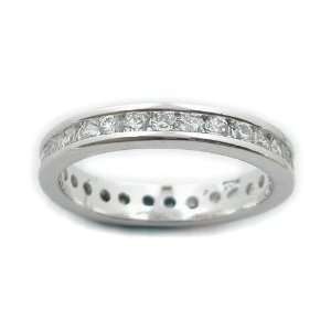  Silverflake  Cubic Zirconia Eternity Ring Size 7(sizes 5,6 