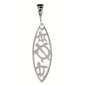Three Turtle Surfboard, Sterling Silver Pendant, *  from 