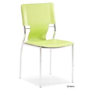  Zuo Trafico Dining Chair Set of 4   Green