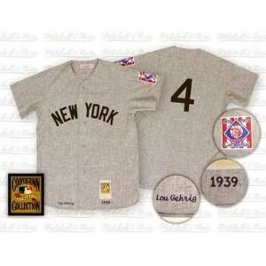 LOU GEHRIG New York Yankees 1939 MITCHELL & NESS Authentic Throwback 