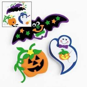  12 Foam Suction Cup Halloween Character Craft Kits Toys & Games