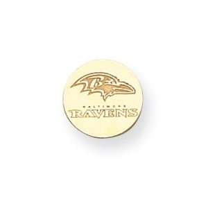  14K Baltimore Ravens Logo Name Disc Tie Tac   JewelryWeb 