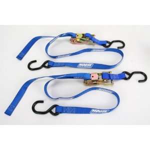  Moose Heavy Duty Tie Downs   1in. Ratcheting , Color Blue 