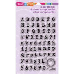  Altered Type Alphabet Perfectly Clear Stamps Arts, Crafts 