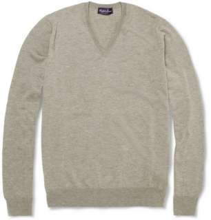  Clothing  Knitwear  V necks  V Neck Cashmere Sweater