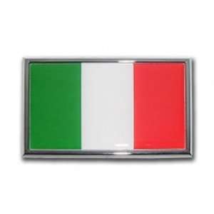  Italy Italian Counry Flag Chrome Auto Emblem Automotive