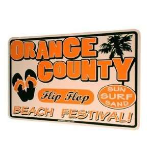  Orange County Flip Flop Beach Festival Street Sign Sports 