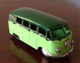 1960s Japan Tin Friction Volkswagon VW Bus 5 Toy Car    