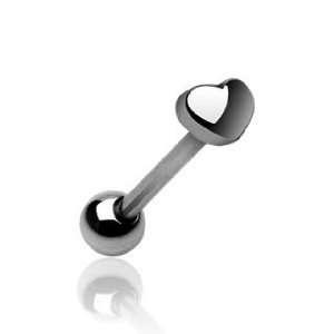  Hearts Of Steel Tongue Ring   