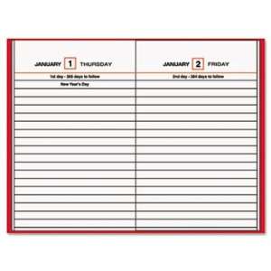  Standard Diary Recycled Daily Reminder, Red, 4 3/16 x 6 1 