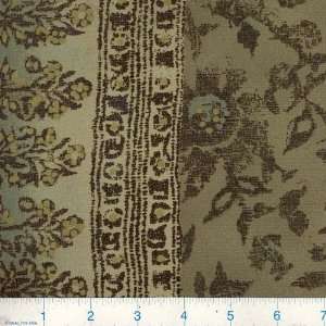  50 Wide Moleskin Marrakesh Border Print Olive Fabric By 