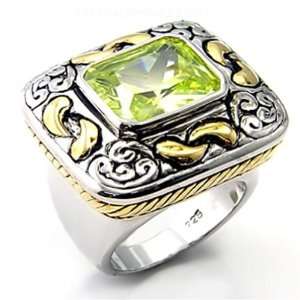    Jewelry   Sterling Silver Apple Yellow CZ Ring SZ 5 Jewelry