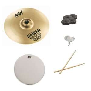  18 Inch AAX X Plosion Crash Brilliant Finish Pack with Snare Head 