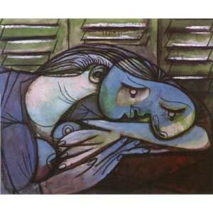Hand Made Oil Reproduction   Pablo Picasso   32 x 26 inches   Sleeping 
