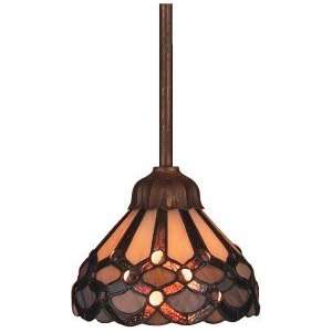  Landmark 028 TB Jewel Collection Stained Glass 1 light 