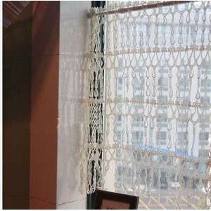  Unique all lace made cafe curtain/valance
