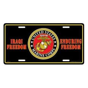  U.S. Marine Corps Iraqi Fredom License Plate (USMC 