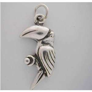  WOW Silver PARROT Bird * CHARM *for bracelet Jewelry
