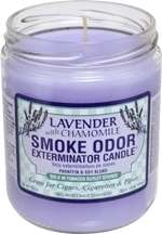 Smoke Odor Exterminator Jar Candle – Lavender & Chamomile  