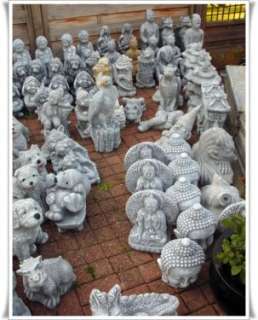 Steinfiguren Drache Buddha Wasserspeier Tierfiguren Maulwurf Deko in 