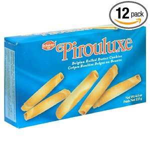 Pirouluxe Praline Rolled Biscuit, 4.4 Ounces (Pack of 12)  