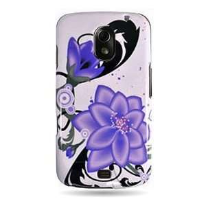 WIRELESS CENTRAL Brand Hard Snap on Shield With VIOLET LILY Design 