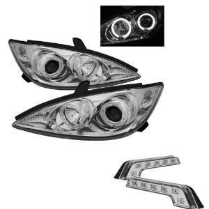 Carpart4u Toyota Camry Halo Chrome Projector Headlights and LED Day 
