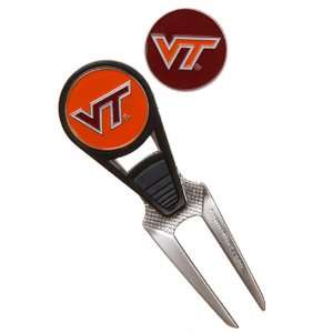  NCAA Virginia Tech Hokies Convex Curve Divot Tool & Ball 
