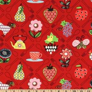  45 Wide Morning Call Delightful Apple Fabric By The Yard 