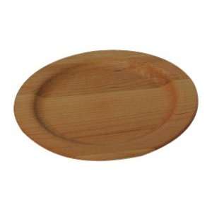   Solid Maple Wine Plate, 6 Inches Round, Rimmed Edge