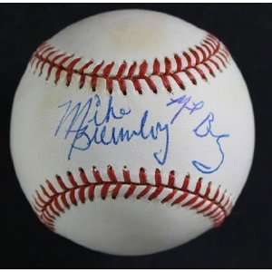  Sr. & Mike Brumley Jr. Autographed National League (OAL) Baseball