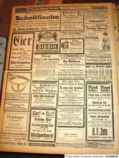 Mülheimer Zeitung WAZ / Mülheim 1909 / Ruhrgebiet Stadtgeschichte 