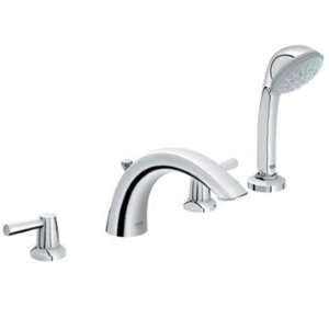  Grohe Arden 4 Hole Roman Tub Filler with Hand Shower 