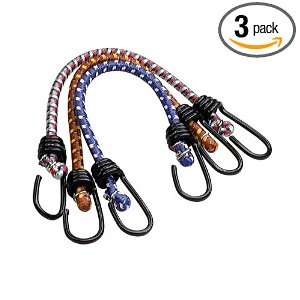  SecureLine 6113 13 Inch Bungee Cords in Assorted Colors, 3 