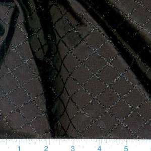  45 Wide Sparkle Diamond Charmeuse Black Fabric By The 