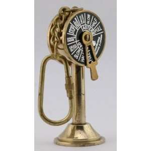  Antique shiny brass telegraph keychain nautical 
