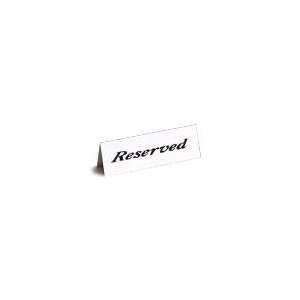   Metalcraft 2601H Reserved Heavy Weight Sign