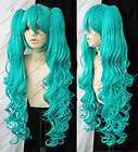 cos vocaloid miku cosplay magnet long wig clip on ponytails