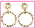00ct. 14K Yellow Gold Circle of Love Diamond Earrings