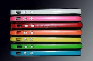 Tasche Silikon CASE Bumper für Iphone 4 PINK BLAU GRÜN  