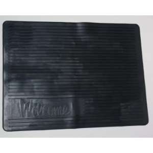  Black Rubber Welcome Mat Case Pack 24 